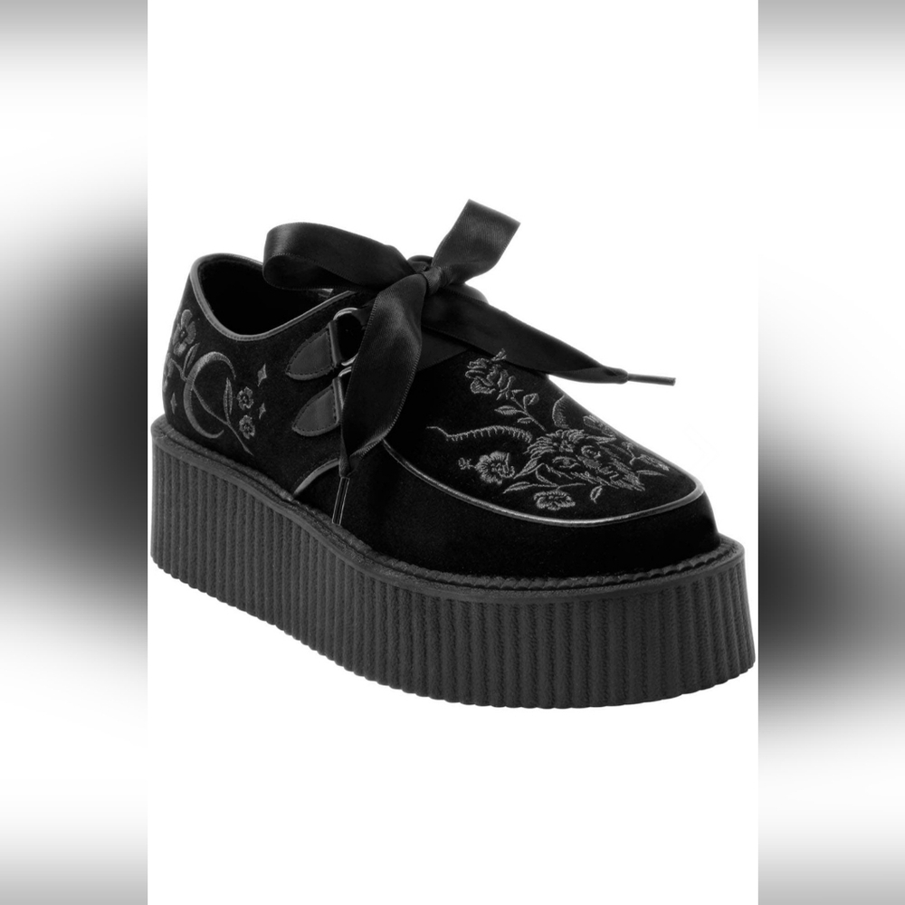 Nwb Killstar Luci-fairy Platform Velvet Creepers Size 7